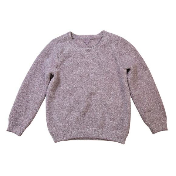 Barefoot Dreams Cozychic Knit Mauve Pink Seaside Crewneck Sweater Large - Picture 1 of 7